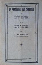 Ds. G.H. Kersten - Intrede en afscheid in 1926, Ophalen of Verzenden, Gelezen, Christendom | Protestants