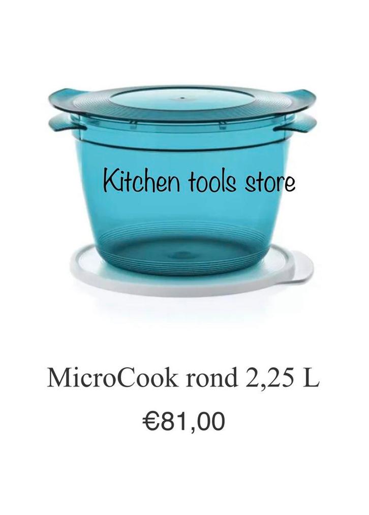 Tupperware Microcook rond 2,25 L op voorraad, Huis en Inrichting, Keuken | Tupperware, Nieuw, Schaal, Ophalen of Verzenden