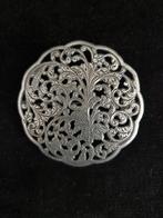 Art Nouveau style zilveren antieke broche, 4 tot 7 cm, Ophalen of Verzenden, Zo goed als nieuw, Zilver
