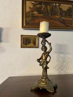 Koperen kandelaar engel, Ophalen, Koper of Brons