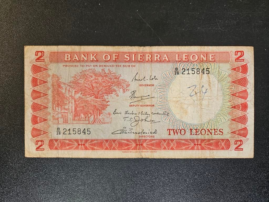 Sierra Leone pick 2c 1969 licht beschreven, Ophalen of Verzenden, Overige landen, Los biljet