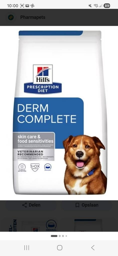 Hill's Derm Complete, Ophalen