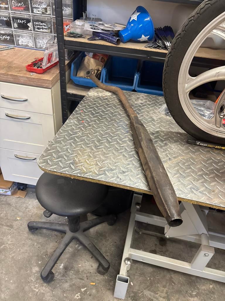 Tomos dikke bocht 28mm uitlaat zonder inwendige demper, Ophalen of Verzenden, Gebruikt, Uitlaat, Tomos