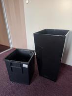 Lechuza Cubico 30 Hoogglans Zwart Plantenbak, Tuin en Terras, Bloembakken en Plantenbakken, Ophalen, Kunststof, Minder dan 60 cm