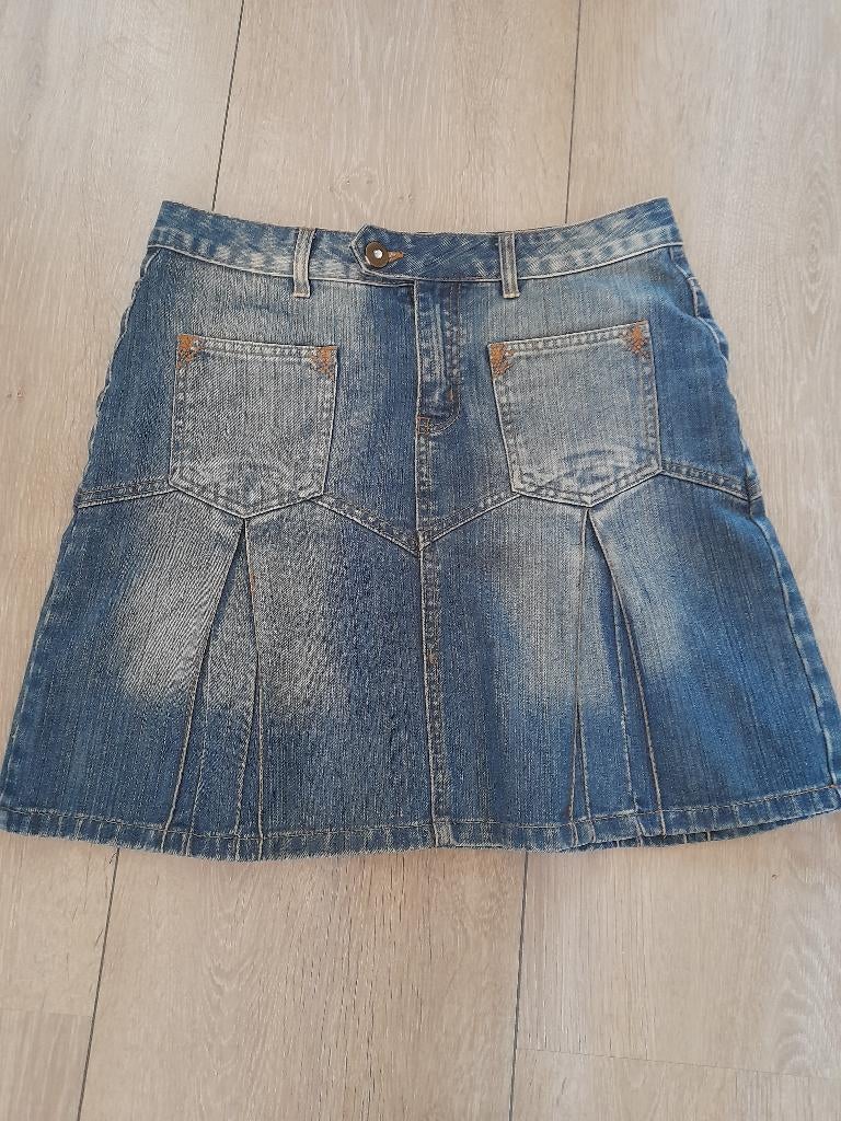 DAMES SPIJKER ROK, Kleding | Dames, Rokken, Blauw, Maat 42/44 (L), Zo goed als nieuw, Boven de knie