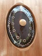 Elzasser aardewerken Baeckeoffe schaal, terrine, groot, Ophalen of Verzenden