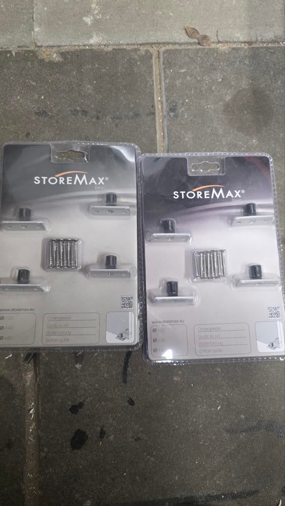 STOREMAX Basic Schuifdeurgeleiders - Nieuw in verpakking, Ophalen of Verzenden, Nieuw, Overige materialen, Schuif of Grendel