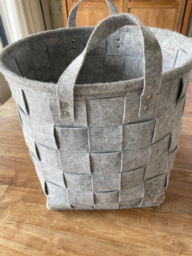 Opbergmand, Huis en Inrichting, Woonaccessoires | Schalen en Manden, Overige materialen, Mand, Rond, Ophalen of Verzenden