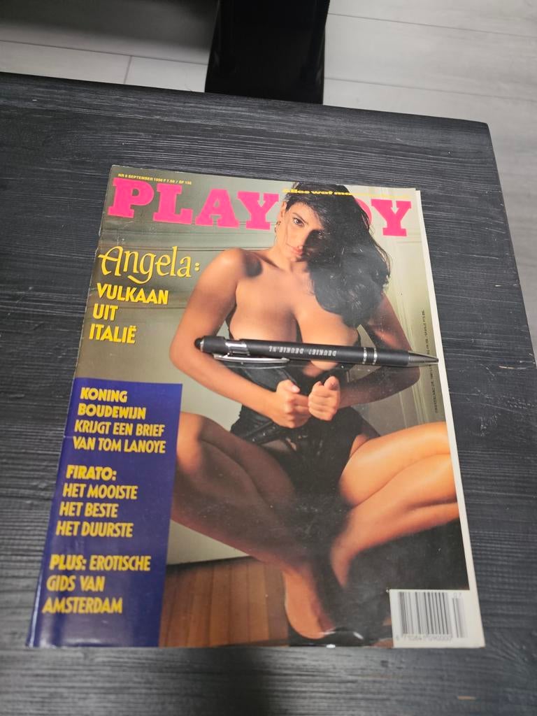 Playboy Magazine September 1990 - Angela: Vulkaan uit Italië, Boeken, Tijdschriften en Kranten, Ophalen of Verzenden, Gelezen