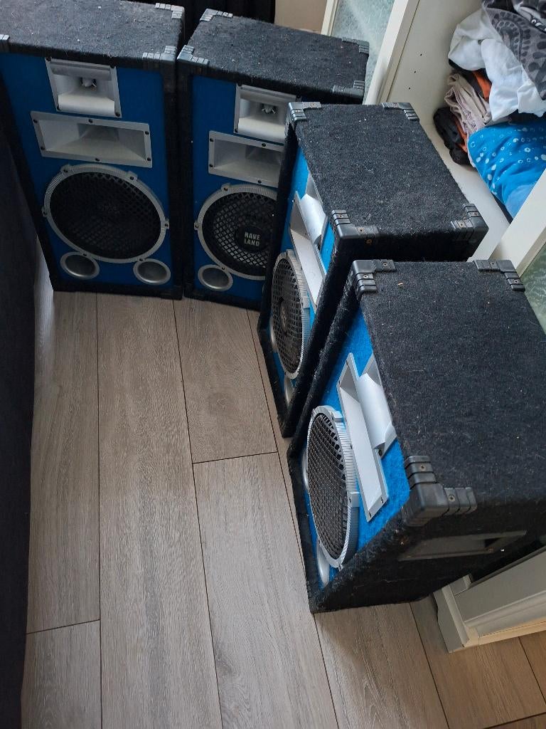 luidsprekers, Gebruikt, 120 watt of meer, Front, Rear of Stereo speakers, Ophalen
