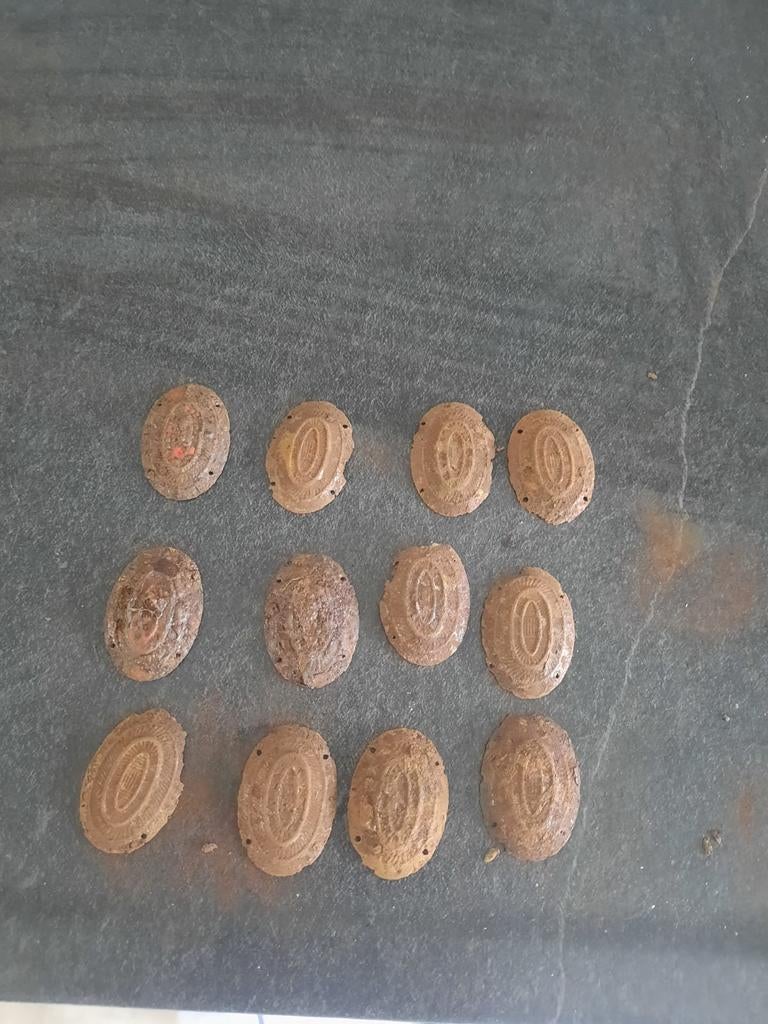 Tshako emblemen Duitse Polizei wo2, Verzamelen, Ophalen of Verzenden, Duitsland, Embleem of Badge