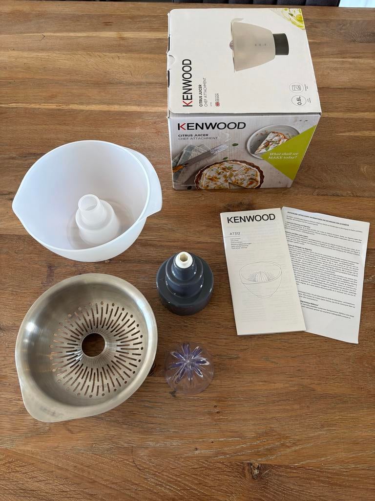 Kenwood Citruspers AT312 - Accessoire voor Kenwood Chef, Ophalen of Verzenden, Zo goed als nieuw