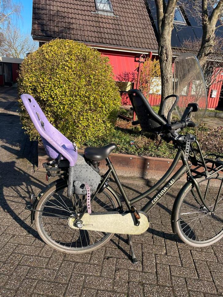 Yepp achterzitje paars, Fietsen en Brommers, Fietsaccessoires | Fietsstoeltjes, Gebruikt, Achterzitje, Ophalen