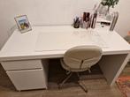 MALM bureau ikea, Huis en Inrichting, Bureaus, Ophalen, Gebruikt, Bureau