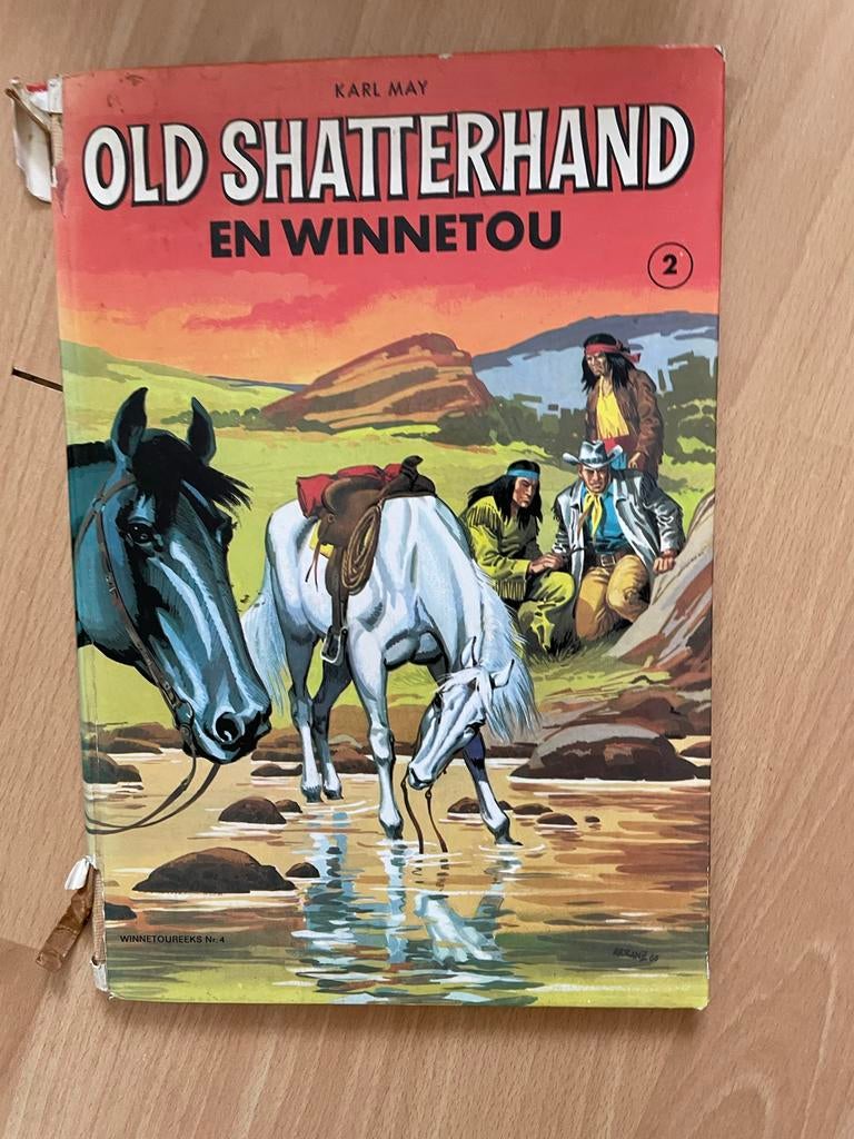 Old Shatterhand en Winnetou stripboek, Boeken, Stripboeken, Eén stripboek, Ophalen of Verzenden, Gelezen
