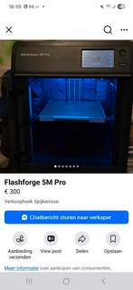 3D PRINTER FLASHFORGE 5M PRO, Ophalen, Zo goed als nieuw