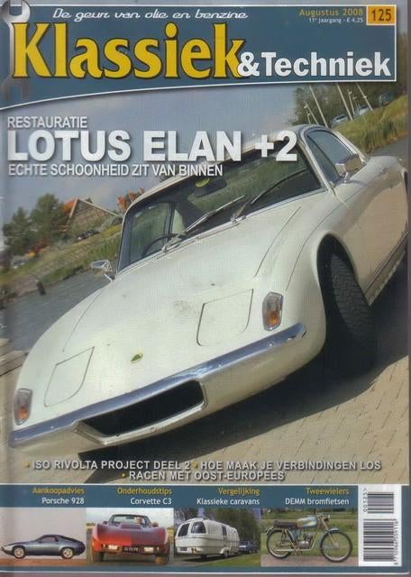 Klassiek & Techniek 125 2008 : Porsche 928 - Lotus Elan +2, Boeken, Auto's | Folders en Tijdschriften, Gelezen, Algemeen, Ophalen of Verzenden