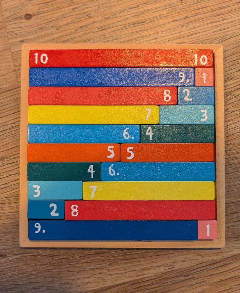 Rekenspeelgoed met houten blokken, Ophalen of Verzenden, Zo goed als nieuw, Rekenen