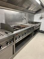 Gasfornuis met frieteur en afzuigkap, Ophalen of Verzenden, Gebruikt, Fornuis, Frituur en Grillen