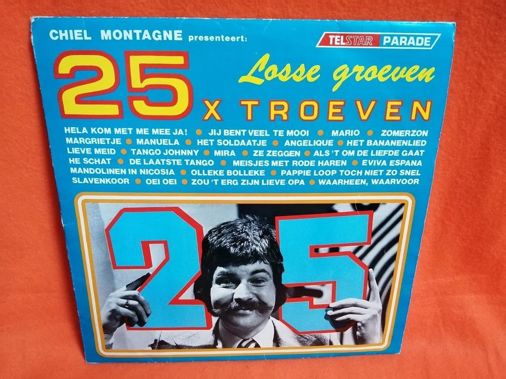 Chiel Montagne presenteert: 25 Losse Groeven-Troeven TELSTAR, Ophalen of Verzenden, Gebruikt, 12 inch, Nederlandstalig