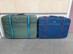 Set van 2 lichtgewicht koffers, Sieraden, Tassen en Uiterlijk, Koffers, Gebruikt, 45 tot 55 cm, Zacht kunststof, Wieltjes