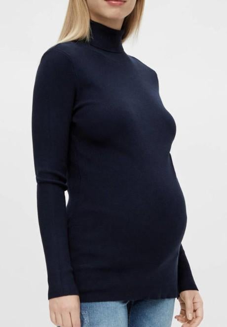 nieuwe MAMALICIOUS positie coltrui blauw, Kleding | Dames, Positiekleding, Maat 42/44 (L), Nieuw, Verzenden, Blauw