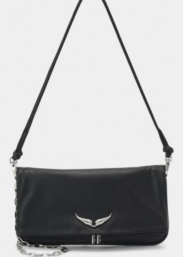 Originele ZADIG &VOLTAIRE Rock eternal smooth schoudertas, Ophalen of Verzenden, Zo goed als nieuw, Zwart, Leer