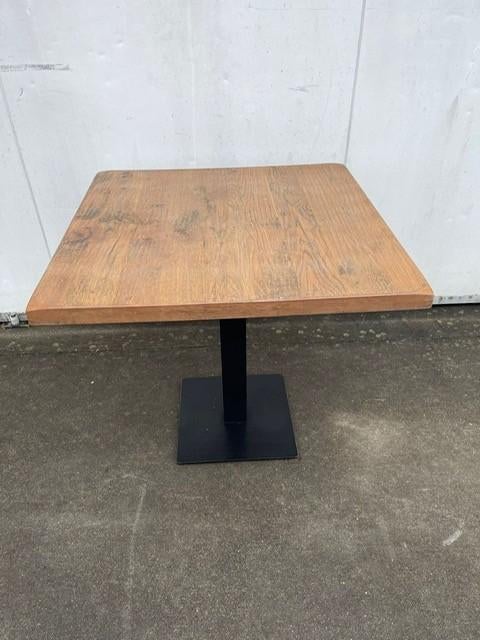 19 stuks tafels eiken horeca restaurant bistro 80x80 cm, Ophalen