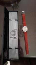 Olympic Horloge - Stijlvol en Tijdloos, Overige merken, Leer, Staal, Polshorloge