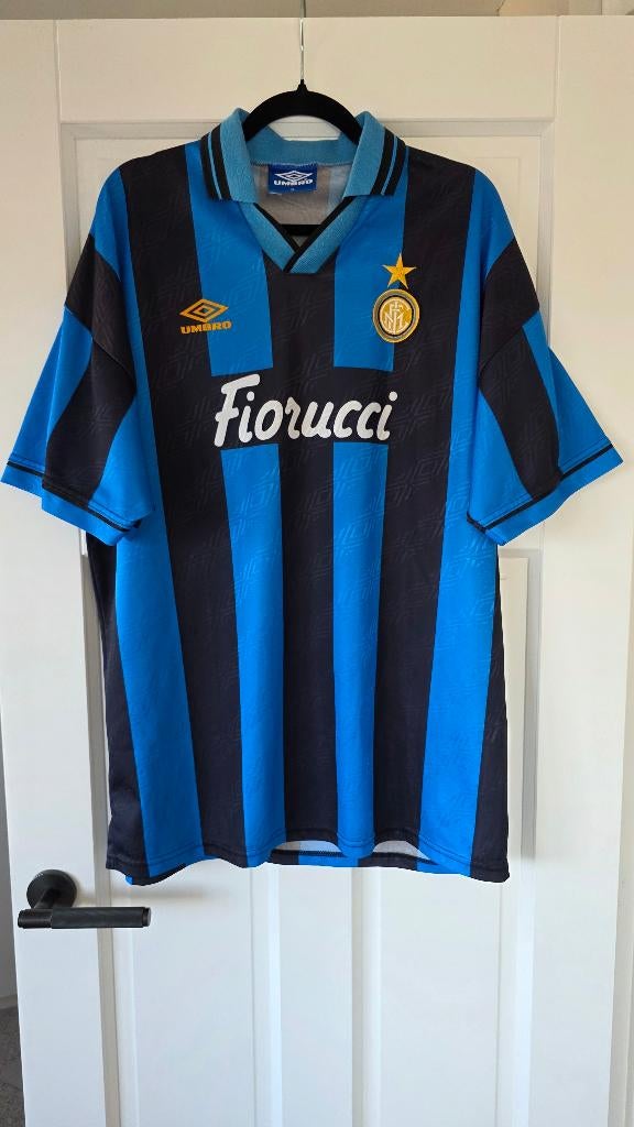 Inter Milan voetbalshirt 1994 1995 UMBRO, Verzamelen, Ophalen of Verzenden, Zo goed als nieuw, Buitenlandse clubs, Shirt