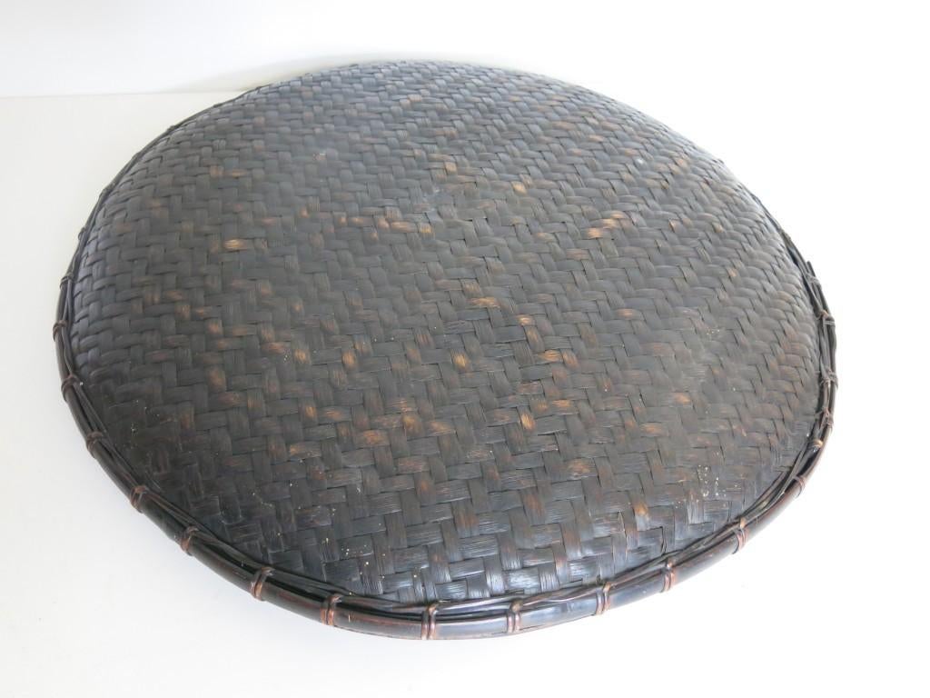 Antieke gevlochten Afrikaanse winnowing  - wan mand, Ophalen of Verzenden