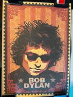 Bob Dylan poster gedrukt op dik bruin papier!, Ophalen of Verzenden, Nieuw, A1 t/m A3, Muziek