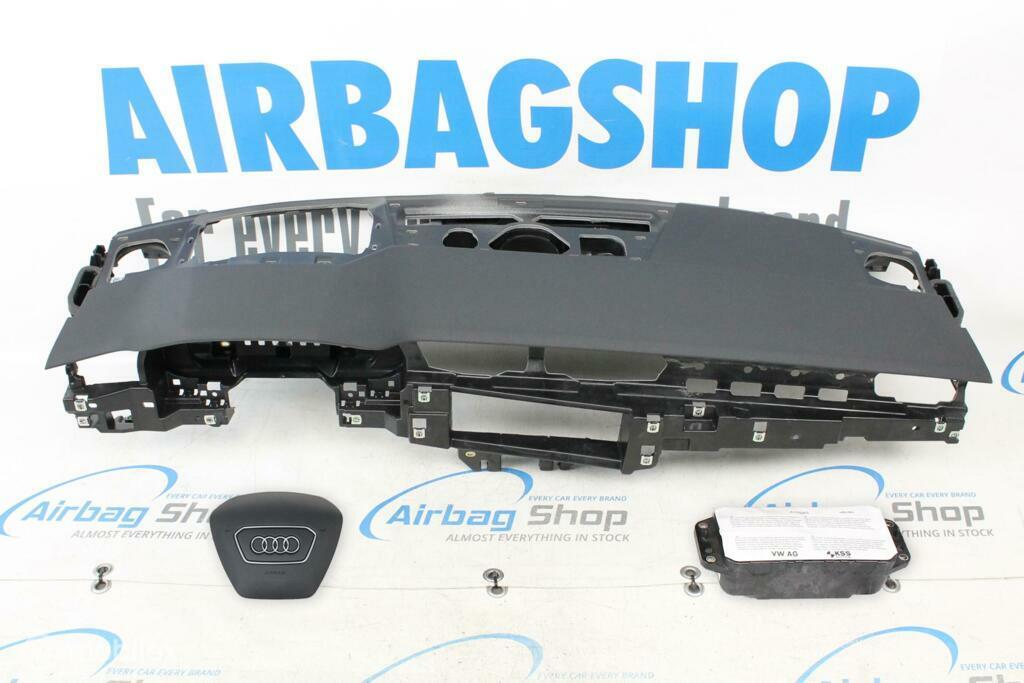 Airbag set Dashboard zwart met HUD Audi A6 C8 (2018-heden), Gebruikt, Ophalen of Verzenden