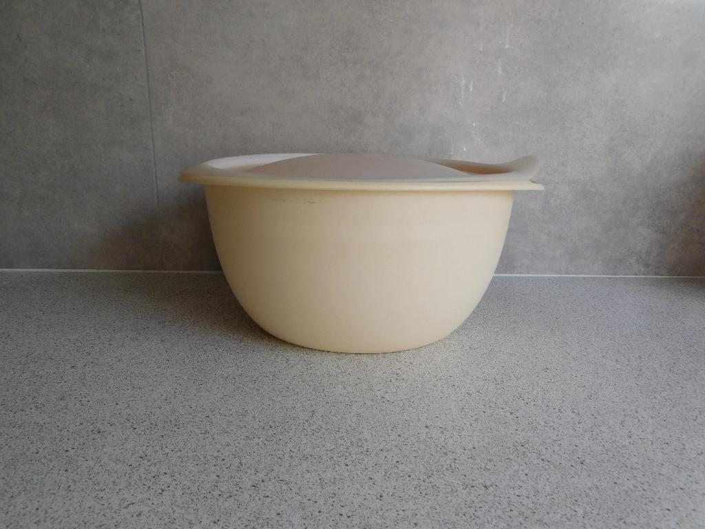 Tupperware Combiplus Mixerkom 4,3 Ltr. Ovaal Geel, Ophalen of Verzenden, Gebruikt, Geel, Bak of Kom