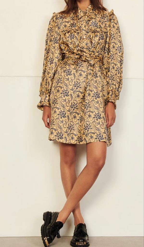 Sandro Zijde zomer jurk maat 36/38 Nieuwe €289, Ophalen of Verzenden, Nieuw, Maat 38/40 (M)