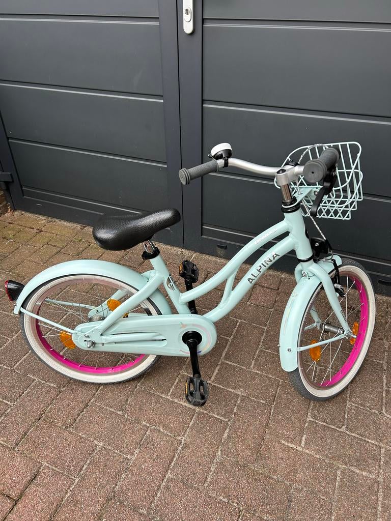 Alpina Ocean kinderfiets 18 inch - Zo goed als nieuw, Fietsen en Brommers, Fietsen | Meisjes, Ophalen, Zo goed als nieuw, 18 inch