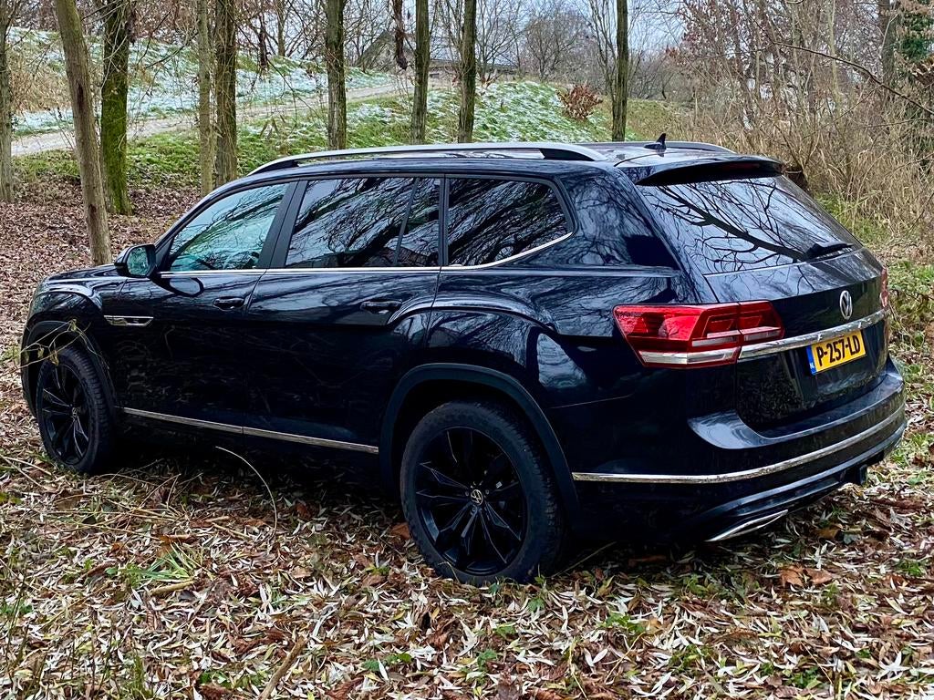 Volkswagen Atlas 3,6 V6 R-line SEL! 7zits autom.7persoons, 285 pk, Zwart, Leder, Particulier