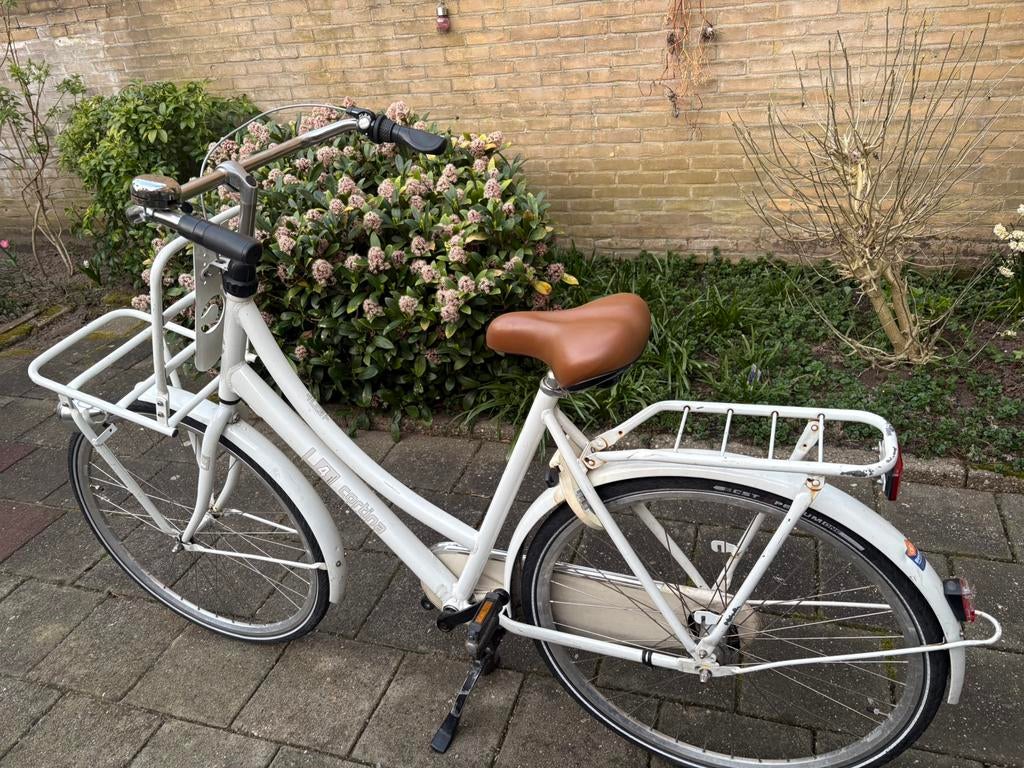Witte cortina U4 transport fiets, Fietsen en Brommers, Fietsen | Dames | Omafietsen, 50 tot 53 cm, Ophalen, Gebruikt, Versnellingen