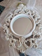 Decoratieve Barok Stijl Spiegel - Wit Ovaal, Minder dan 50 cm, Nieuw, Ophalen of Verzenden, Minder dan 100 cm
