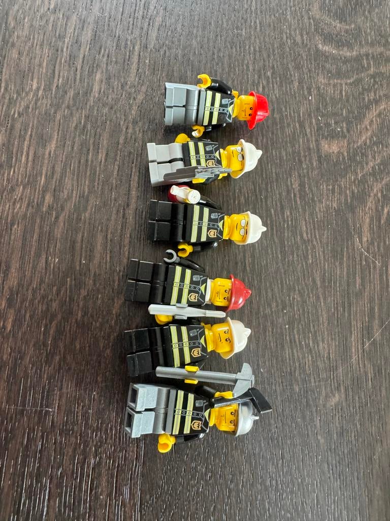 Lego City brandweermannen minifiguren, Inclusief minifiguren, Lego, Ophalen of Verzenden, Minifiguur