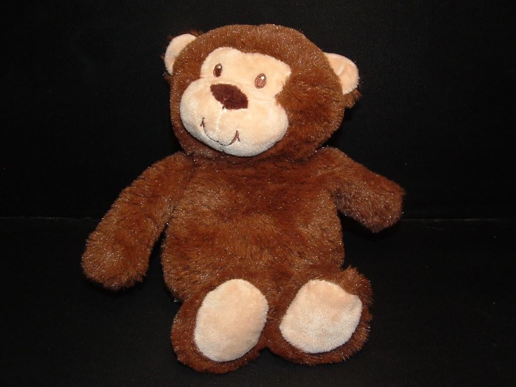 ZD TRADING AAP PLUCHE WOLLIG BRUIN MET VELOURS ECRU, Kinderen en Baby's, Speelgoed | Knuffels en Pluche, Ophalen of Verzenden