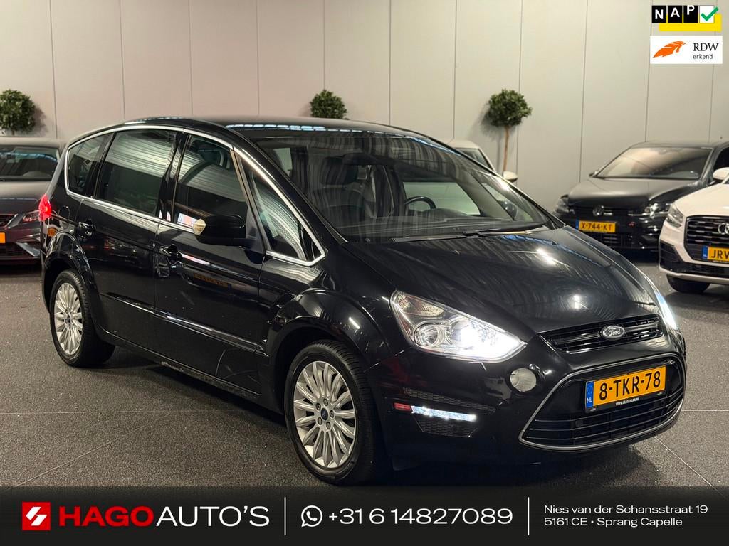 Ford S-Max 1.6 EcoBoost Titanium XENON/NAVI/PANO/CRUISE/MEMO, Voorwielaandrijving, Gebruikt, 4 cilinders, Zwart