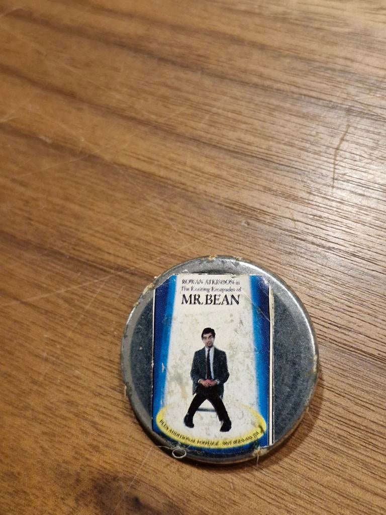 091 Mr. Bean button, Verzamelen, Ophalen of Verzenden
