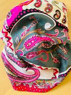 Casmere artisane sjaal met print, Kleding | Dames, Mutsen, Sjaals en Handschoenen, Ophalen of Verzenden, Zo goed als nieuw, Sjaal