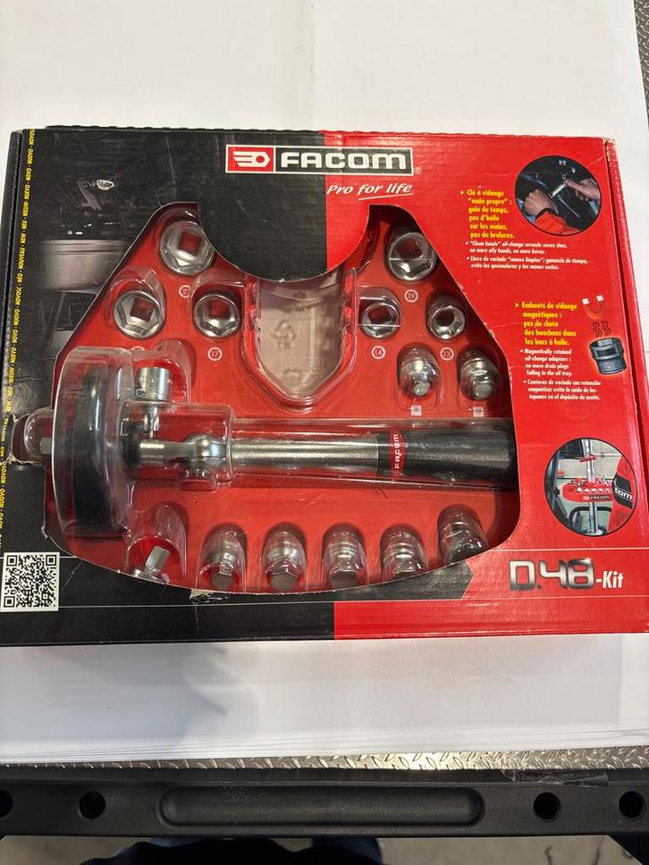 Facom D48 PB Olieaftapsleutel Set, Auto diversen, Autogereedschap, Nieuw, Ophalen of Verzenden