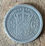 halve gulden 1919 Wilhelmina, Ophalen, ½ gulden, Zilver, Koningin Wilhelmina