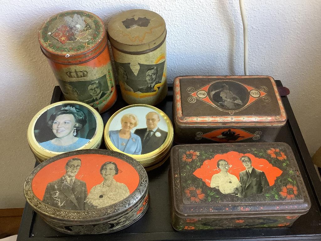 Brocante trommeltjes, Verzamelen, Blikken, Ophalen of Verzenden, Gebruikt, Overige