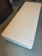GRATIS: 2x Boxspring lattenbodems met veren., Ophalen, Gebruikt, Eenpersoons, 210 cm