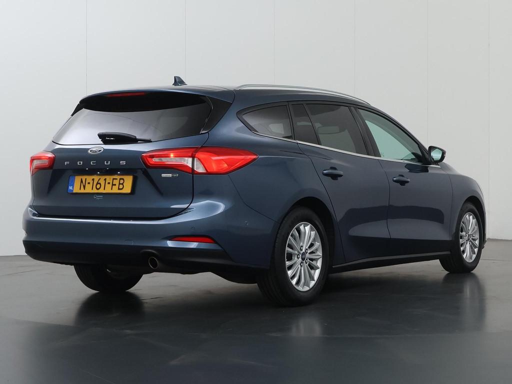 Ford Focus Wagon 1.0 EcoBoost Hybrid Titanium X Business | A, Auto's, Gebruikt, Blauw, Origineel Nederlands, 66 €/maand