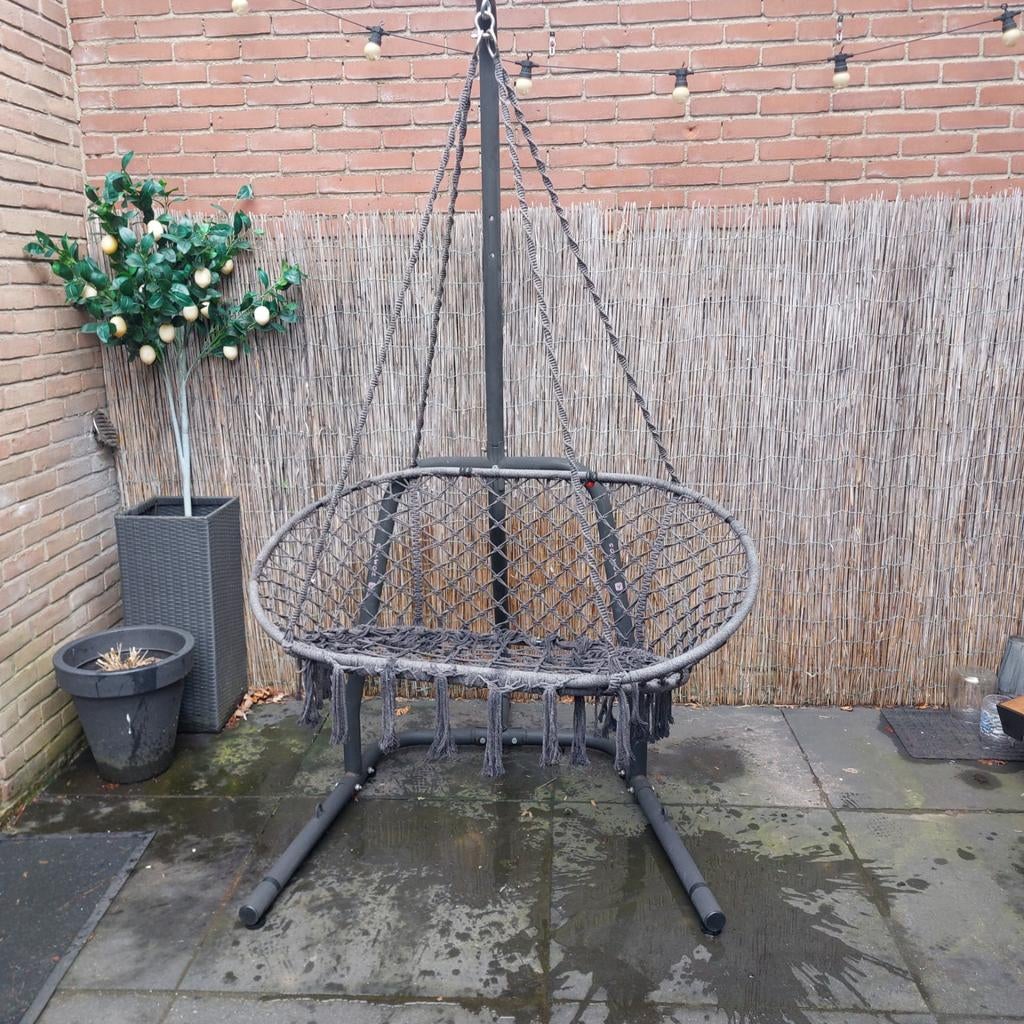 Hangbank
zwart met standaard, Ophalen